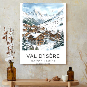 Chalet Dreams Winter Landscape Canvas - Alpine Cabin Wall Decor