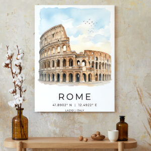 Eternal City Rome Italy Canvas - Historic Landmark Wall Art