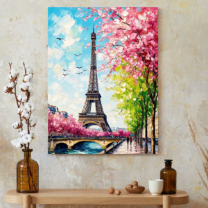 Instant Parisien Street Photography Canvas - Life in Paris Wall Decor