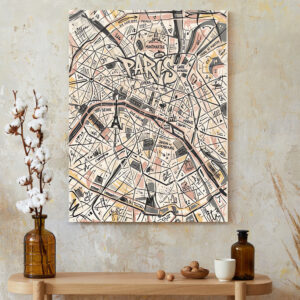 Montmartre Moments Paris Canvas Art - French Street Scene Decor