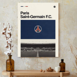 Paris Saint-Germain FC Canvas Print - PSG Football Club Fan Decor