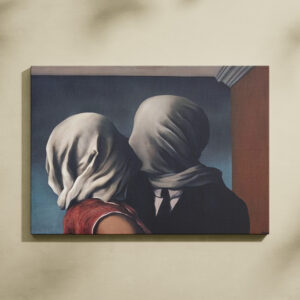 René Magritte "The Lovers" Canvas Print - Surrealist Masterpiece Wall Art