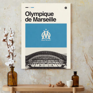 Olympique de Merseille FC Canvas Print - OM Football Club Fan Decor