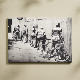 Vintage Tour de France Poster Canvas Wall Art – Retro Cycling Decor