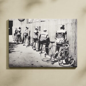 Vintage Tour de France Poster Canvas Wall Art - Retro Cycling Decor