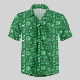 Spreadsheet Chic 2 Pocket Hawaiian Shirt