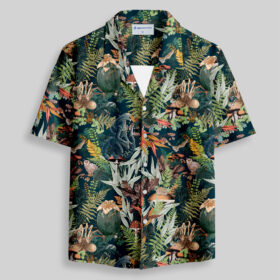 Jungle Alien Pocket Hawaiian Shirt