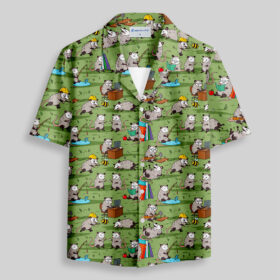 Busy Possums Pocket Hawaiian Shirt
