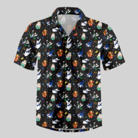 Feline Fantasy Game 2 Pocket Hawaiian Shirt