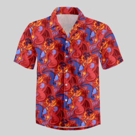 Dragonfire Dance 2 Pocket Hawaiian Shirt