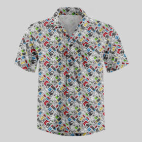Retro Game Pocket Hawaiian Shirt