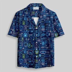 Future Circuitry Pocket Hawaiian Shirt