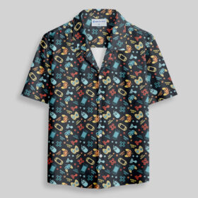 Gamepad Vintage Pocket Hawaiian Shirt