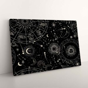 Alternative view of Mystic Astrology Zodiac Signs Universe Canvas Art