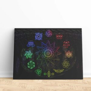 Fantasy Zodiac Constellation Mythical Canvas Print