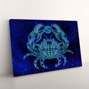 Alternative view of Horoscope Cancer Zodiac Abstract Artistic Canvas Art