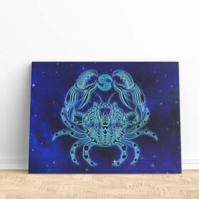 Horoscope Cancer Zodiac Abstract Artistic Canvas Art