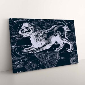 Alternative view of Artistic Leo Astrology Constellation Canvas Print