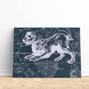 Artistic Leo Astrology Constellation Canvas Print