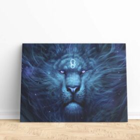 Majestic Leo Zodiac Sign Artistic Canvas Print