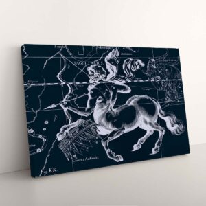 Alternative view of Sagittarius Constellation Cosmic Zodiac Canvas Wall Art