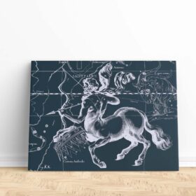 Sagittarius Constellation Cosmic Zodiac Canvas Wall Art