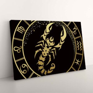 Alternative view of Scorpio Zodiac Sign Deep Cosmos Canvas Art Print