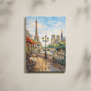 Alternative view of Abstract Canvas Art - Under the Paris Sky