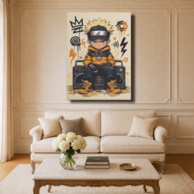 Naruto Canvas Art – Chibi Naruto Hip-Hop Boombox