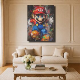 Mario Canvas Art – Super Mario Giclée Painting Art