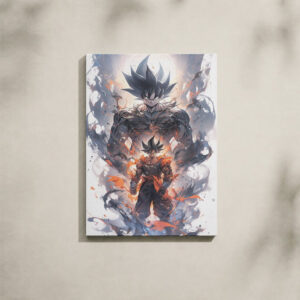 Alternative view of Dragon Ball Canvas Art - Goku Transformation Ethereal Smoke
