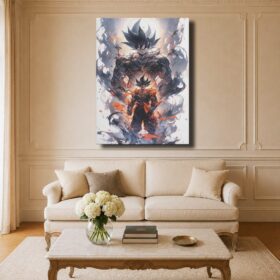 Dragon Ball Canvas Art – Goku Transformation Ethereal Smoke