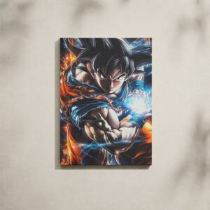 Alternative view of Dragon Ball Canvas Art - Goku Ultra Instinct Blue Aura