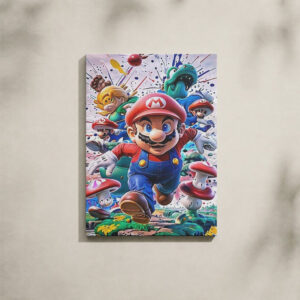 Alternative view of Mario Canvas Art - Super Mario Team 3D Action