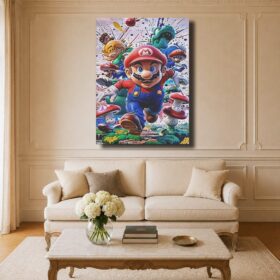 Mario Canvas Art – Super Mario Team 3D Action
