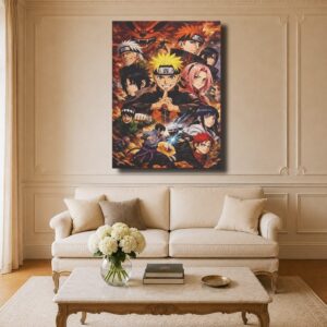 Naruto Canvas Art - Team Naruto Anime Poster