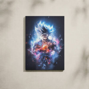 Alternative view of Dragon Ball Canvas Art - Goku Ultra Instinct Cosmic Galaxy