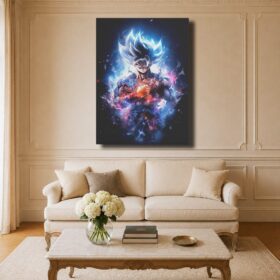 Dragon Ball Canvas Art – Goku Ultra Instinct Cosmic Galaxy