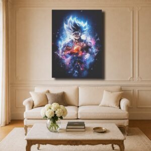 Dragon Ball Canvas Art - Goku Ultra Instinct Cosmic Galaxy