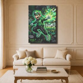 Luigi Canvas Art – Luigi Urban Graffiti Street Art