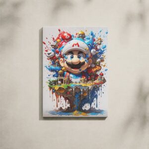 Alternative view of Mario Canvas Art - Super Mario Floating Island 3D