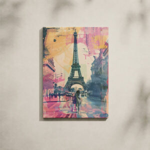 Alternative view of Paris Canvas Art - Colorful Fashion Illustration Eiffel Tower
