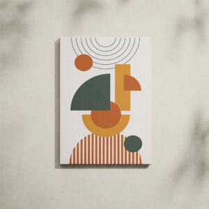 Alternative view of Boho Canvas Art - Minimalist Geometric Line Art