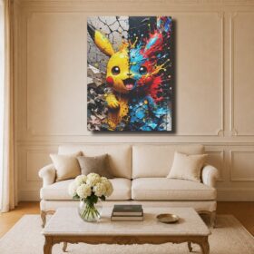 Pokémon Canvas Art – Vibrant Pikachu Art