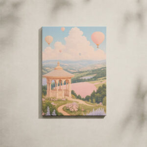 Alternative view of Fantasy Canvas Art - Colorful Fairytale Landscape