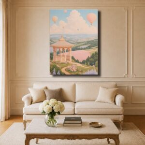 Fantasy Canvas Art - Colorful Fairytale Landscape