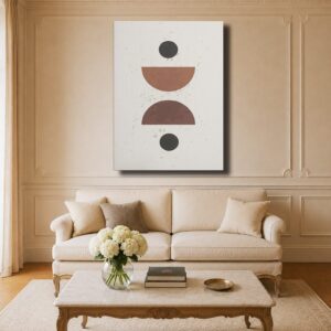 Boho Canvas Art - Minimalist Geometric Arches Wall Art
