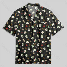 Mahjong Board Game 2 Pocket Hawaiian Shirt