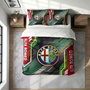 Alternative view of Alfa Romeo Duvet Cover Set - Sports Car Bedding Set