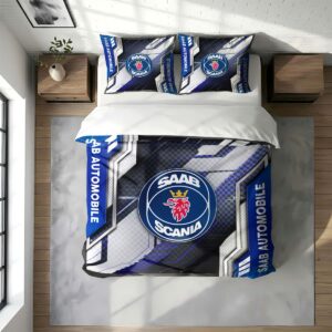 Alternative view of Saab Automobile Duvet Cover Set - Classic Car Bedding Set